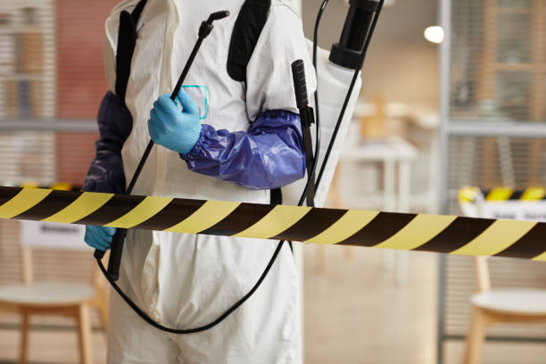 Professional Blood Cleanup technician working in Port Jefferson Station, NY
